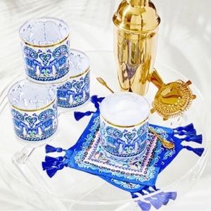 Lilly Pulitzer Blue Grotto Napkins and Acrylic Cups   💙🍹💙